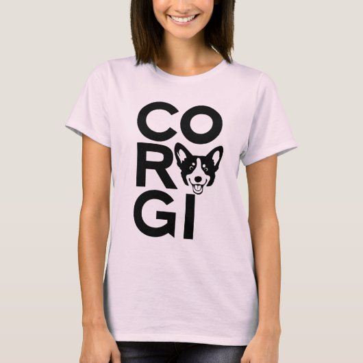 "Cute & Corgi Proud" T-shirt (Voorkant)