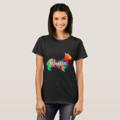 Cute Corgi Psychedelic Art Hippy Dog Mama T-shirt (Voorkant volledig)