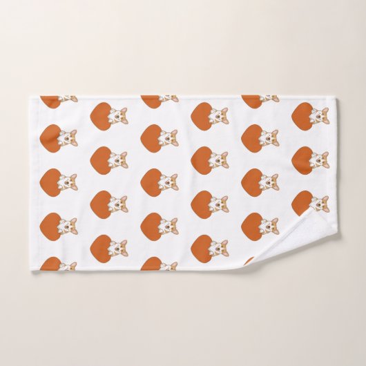 Cute Corgi Puppy Dog Bad Handdoek (Handdoek)