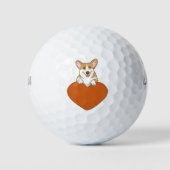 Cute Corgi Puppy Dog Golfballen (Voorkant)