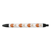 Cute Corgi Puppy Dog met hart Zwarte Inkt Pen (Voorkant)