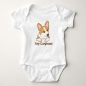 Cute Corgi Puppy Dog Romper (Voorkant)