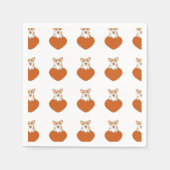 Cute Corgi Puppy Dog Servet (Voorkant)