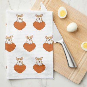 Cute Corgi Puppy Dog Theedoek