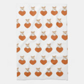 Cute Corgi Puppy Dog Theedoek (Verticaal)