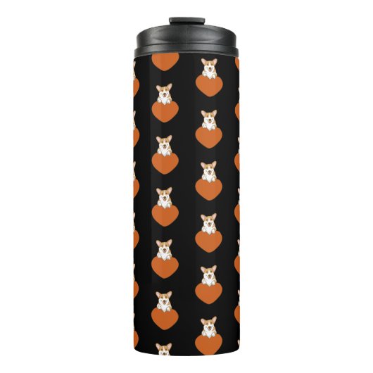 Cute Corgi Puppy Dog Thermosbeker (Voorkant)