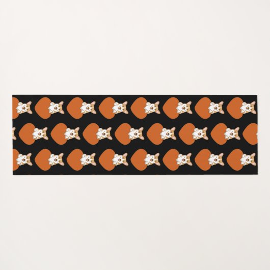 Cute Corgi Puppy Dog Yogamat (Achterkant (horizontaal))