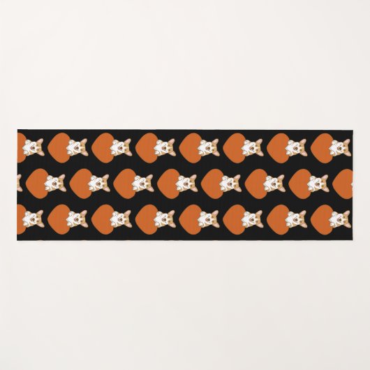 Cute Corgi Puppy Dog Yogamat (Voorkant (horizontaal))