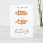 Cute corgi puppy guide to sploogcard kaart (Voorkant)