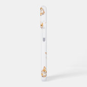 Cute Corgi Puppy Pattern Phone Case iPhone 16 Hoesje (Linkerkant)