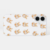 Cute Corgi Puppy Pattern Phone Case iPhone 16 Hoesje (Achterkant horizontaal)