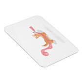 Cute corgi puppy stealing toilet roll magnet magneet (Rechterzijde)