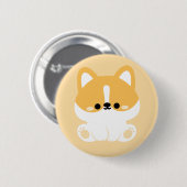 Cute Corgi Ronde Button 5,7 Cm (Voorkant /achterkant)
