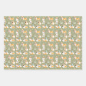 Cute Corgi Seamless Wrapping Paper Sheets (Voorkant)