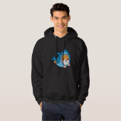 Cute Corgi Shark Hoodie (Voorkant volledig)