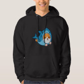 Cute Corgi Shark Hoodie (Voorkant)