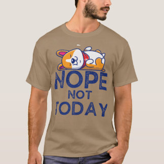 Cute Corgi Sleeping Cartoon Vector Illustration-76 T-shirt