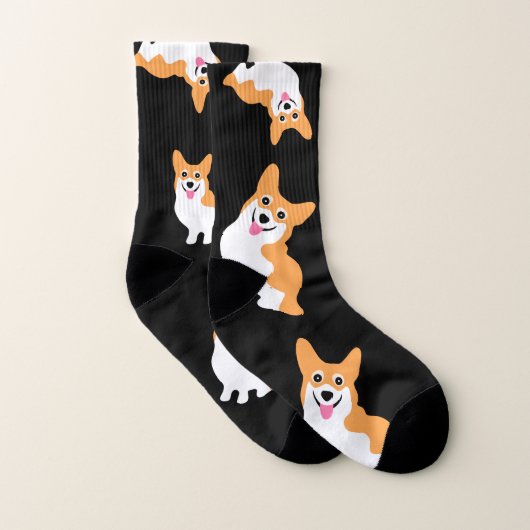 Cute Corgi Sokken (Paar)