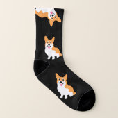 Cute Corgi Sokken (Links binnenkant)