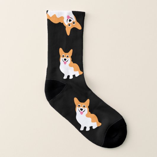 Cute Corgi Sokken (Links binnenkant)