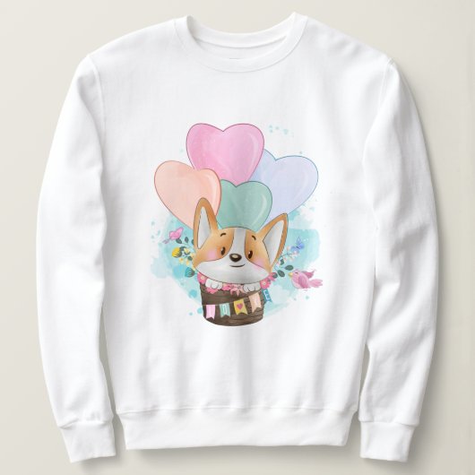 Cute Corgi Sweatshirt (Design voorkant)