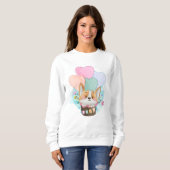 Cute Corgi Sweatshirt (Voorkant volledig)