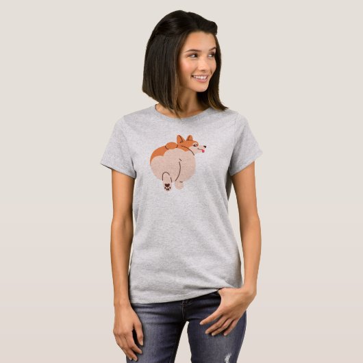 Cute Corgi T-shirt (Voorkant volledig)