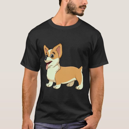 Cute Corgi      T-shirt (Voorkant)