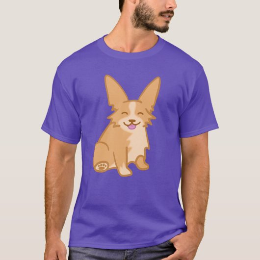 Cute Corgi T-shirt (Voorkant)