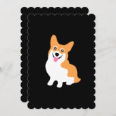 Cute Corgi-tekening - Voeg je eigen tekst toe Kaart (Voorkant / Achterkant)