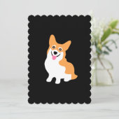 Cute Corgi-tekening - Voeg je eigen tekst toe Kaart (Staand voorkant)