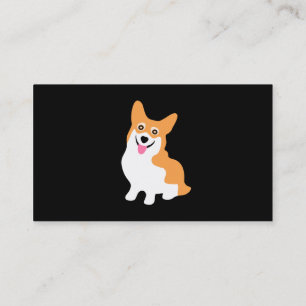Cute Corgi-tekening - Voeg je eigen tekst toe Visitekaartje