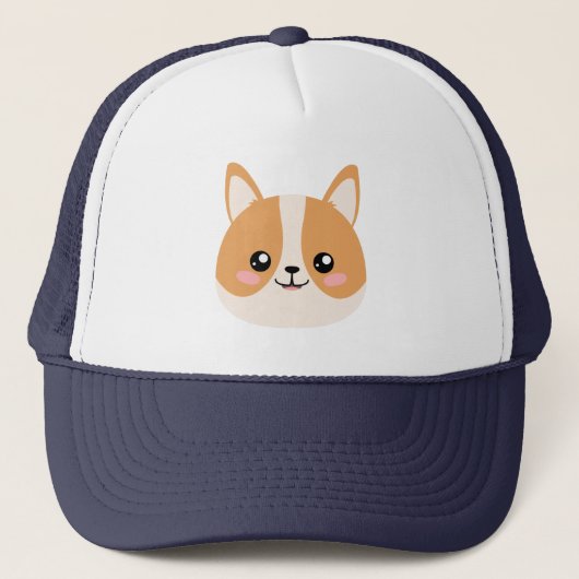 Cute Corgi Trucker Pet (Voorkant)