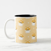 Cute Corgi Tweekleurige Koffiemok (Links)