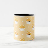 Cute Corgi Tweekleurige Koffiemok (Center)