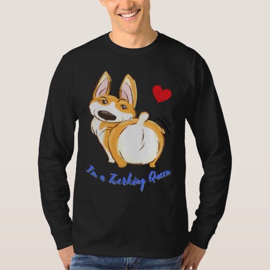 Cute Corgi Twerken Queen Best Twerk 917 T-shirt (Voorkant)