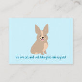 Cute Corgi Visitekaartje Contactkaartje (Achterkant)