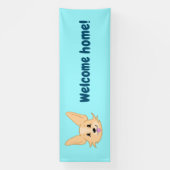 Cute Corgi Welcome Home Banner (Verticaal)