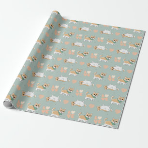 Cute Corgi Wrapping Paper Cadeaupapier