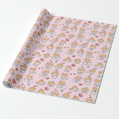 Cute Corgi Wrapping Paper Cadeaupapier (Uitgerold)
