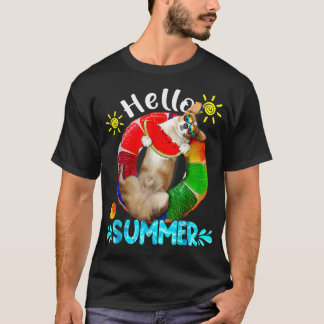 Cute Corgi-zwembad Watermeloen Hallo S T-shirt