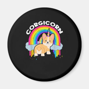 Cute Corgicorn _ Eenhoorn Regenboog _ Corgi Eigena Magneet