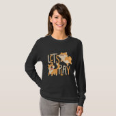 Cute Corgis Lets Play T-shirt (Voorkant volledig)