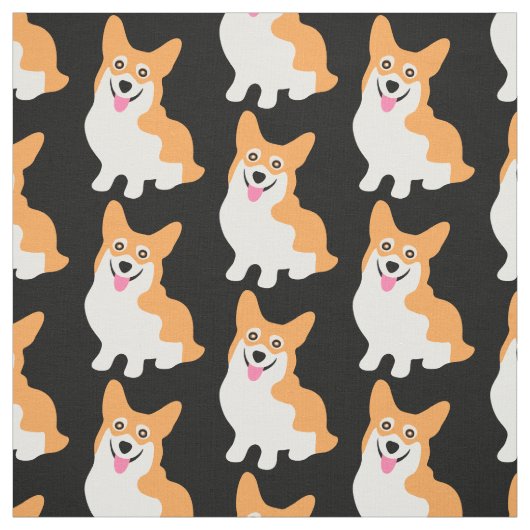 Cute Corgis van de Yard Stof (Swatch)