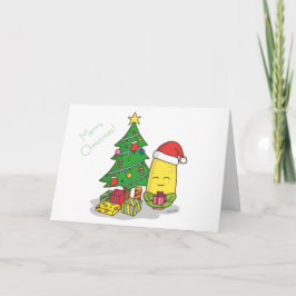 Cute Corn Christmas Tree Decorations Feestdagen Kaart