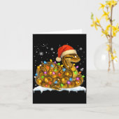 Cute Corn Snake Christmas Light Funny Corn Snake L Kaart (Gele Bloem)