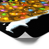 Cute Corn Snake Christmas Light Funny Corn Snake L Poster (Hoek)