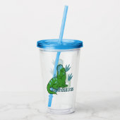 Cute Corythosaurus Acryl Drinkbeker (Achterkant)
