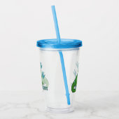 Cute Corythosaurus Acryl Drinkbeker (Links)