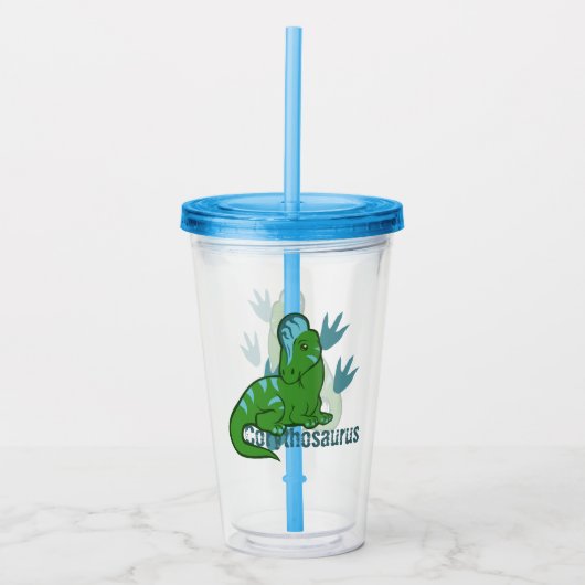 Cute Corythosaurus Acryl Drinkbeker (Voorkant)